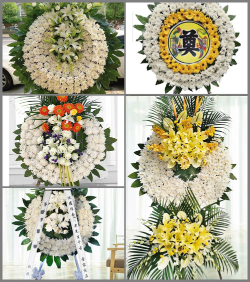 山西忻州五台县茹村乡祁家咀村花圈速递